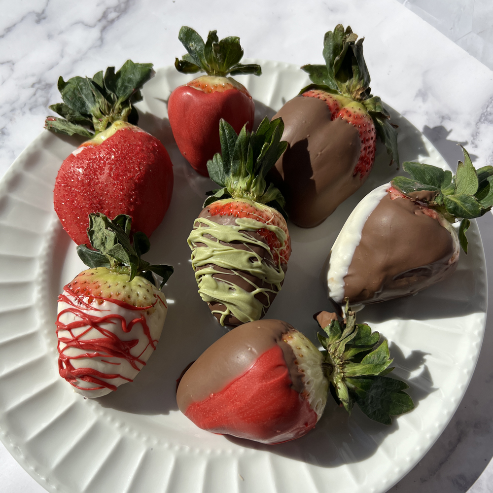 Chocolate & Matcha Covered Strawberries
